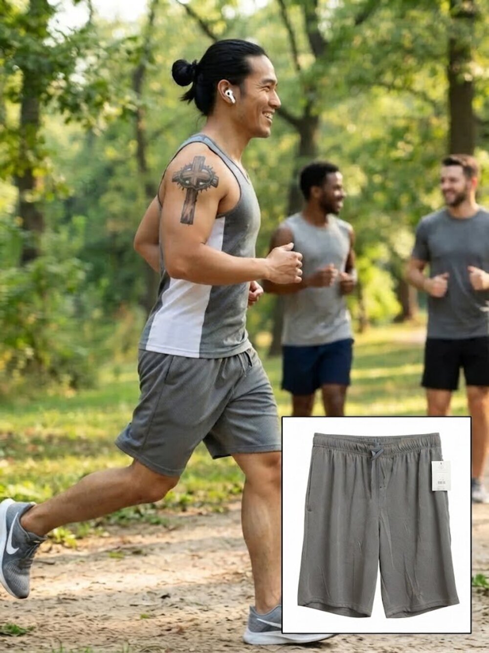 Athletic Works | Men's Gray Athletic Shorts - Size M